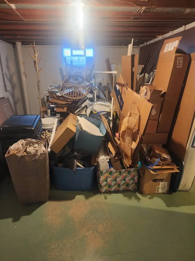 Roll-off dumpster container at job site for Concrete Dumpster Rental in Tanglewilde